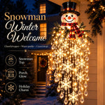Christmas Hanging Light Cascading LED Snowflake Design