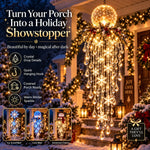 Christmas Hanging Light Cascading LED Snowflake Design