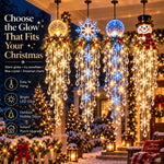 Christmas Hanging Light Cascading LED Snowflake Design