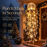 Christmas Hanging Light Cascading LED Snowflake Design