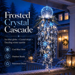 Christmas Hanging Light Cascading LED Snowflake Design