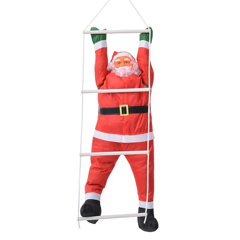 Christmas Hanging Ornament Santa Figure & Reindeer Motif