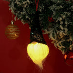 Christmas Hanging Ornament Sequined Warm Glow Easy Hang
