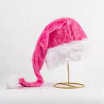 Christmas Hat Multicolor LED Plush Stretch Fit