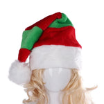 Christmas Hat Plush Trim & Flexible Fit
