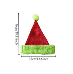 Christmas Hat Plush Trim One Size Fits All