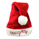 Christmas Hat Reversible Fleece & Plush Lined Elastic Fit