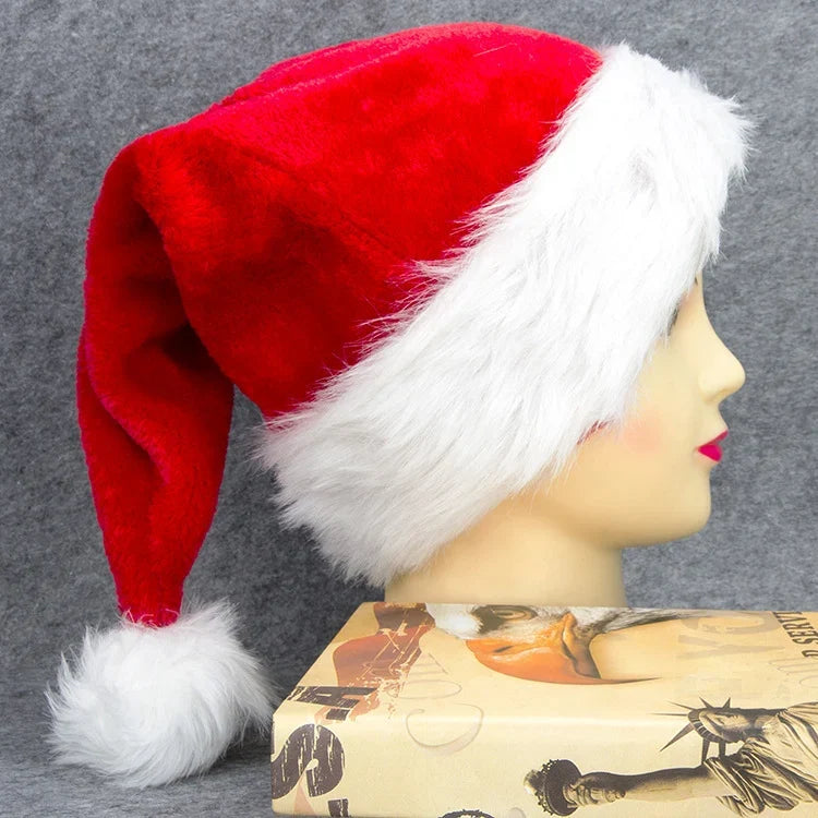 Christmas Hat Soft Fleece & Faux Fur Trim