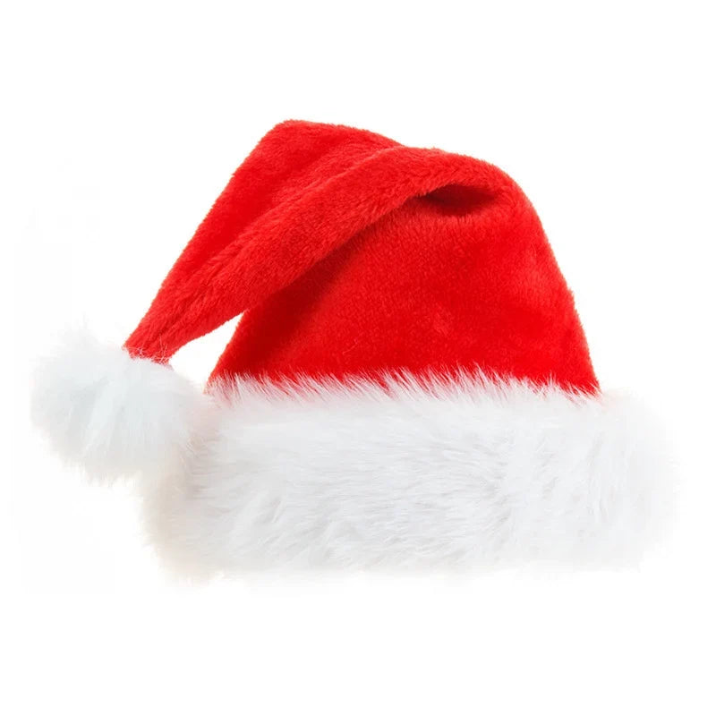 Christmas Hat Soft Fleece With Faux Fur Trim