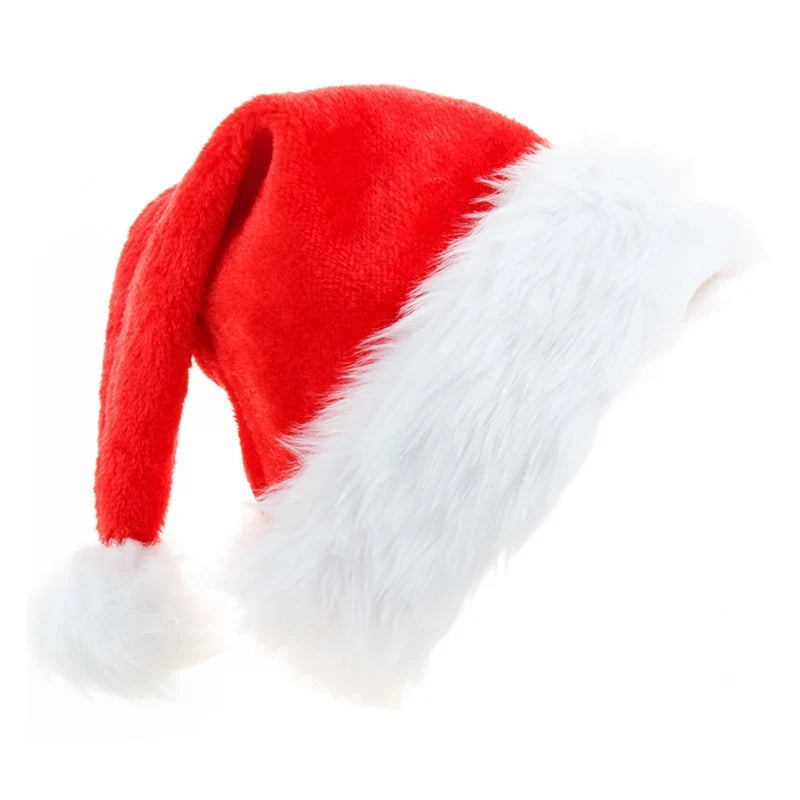 Christmas Hat Soft Fleece With Faux Fur Trim