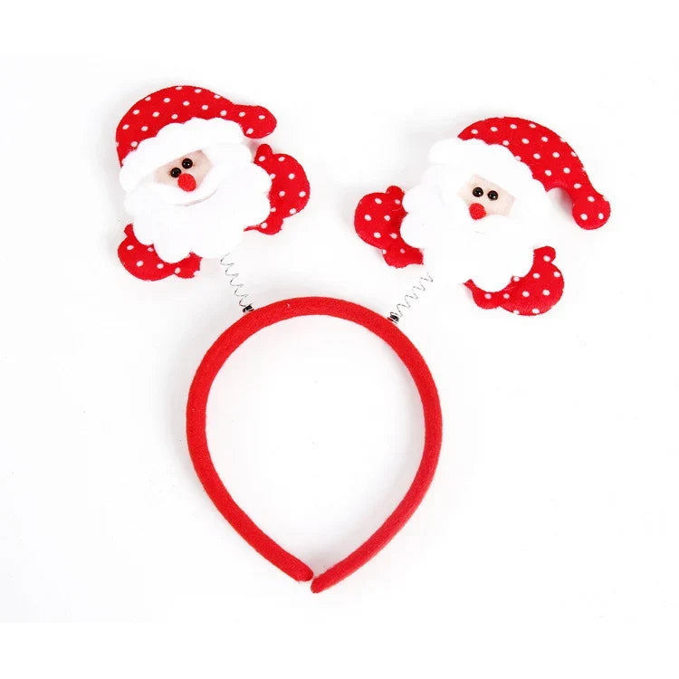 Christmas Headband Santa Figurines Soft & Comfortable Fit