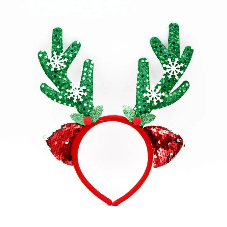 Christmas Headband Santa Figurines Soft & Comfortable Fit