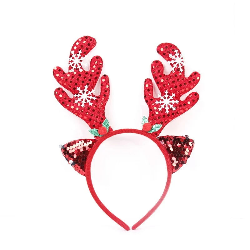 Christmas Headband Santa Figurines Soft & Comfortable Fit