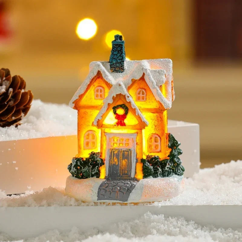 Christmas House Soft LED Glow Polyresin Indoor & Outdoor