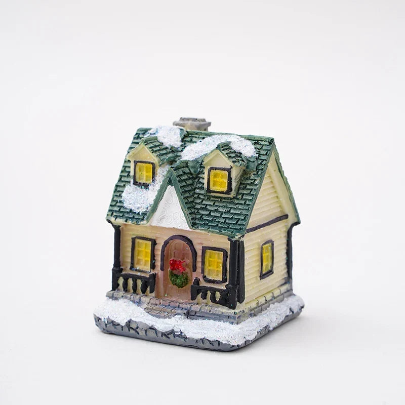 Christmas House Soft LED Glow Polyresin Indoor & Outdoor