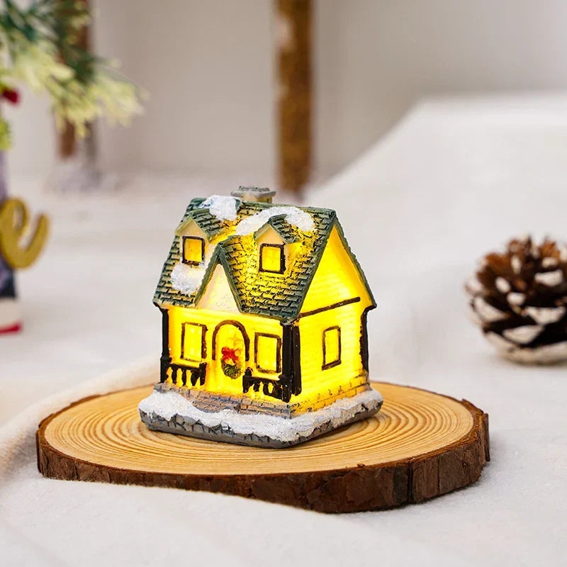Christmas House Soft LED Glow Polyresin Indoor & Outdoor