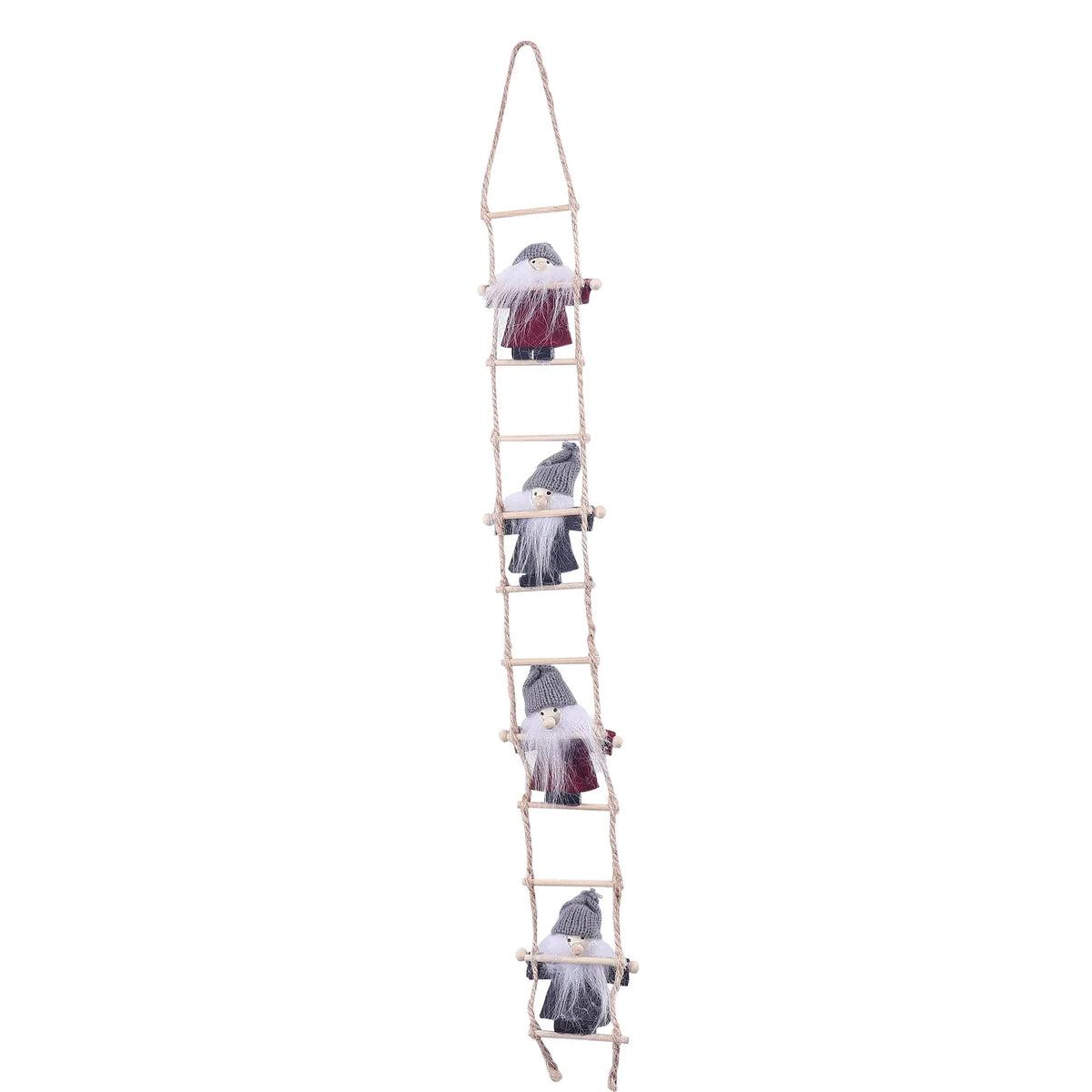 Christmas Ladder Handcrafted Figures & Easy-Hang Loop