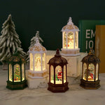 Christmas Lantern Animated Santa Movement Warm LED Battery-Free