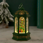 Christmas Lantern Animated Santa & Warm LED