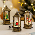 Christmas Lantern Built-In LED & Snow Effect Battery-Free