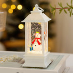 Christmas Lantern Built-In LED & Snow Effect Battery-Free