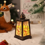 Christmas Lantern Built-In Warm White LED Winter Motifs