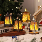 Christmas Lantern Built-In Warm White LED Winter Motifs