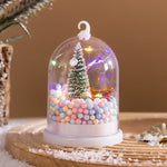 Christmas Lantern Clear Dome Warm White LED