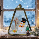 Christmas Lantern Durable Plastic Warm Glow Indoor & Outdoor