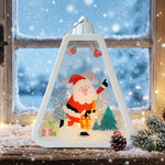 Christmas Lantern Durable Plastic Warm Glow Indoor & Outdoor