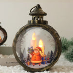 Christmas Lantern Flickering LED Battery Free Indoor & Outdoor