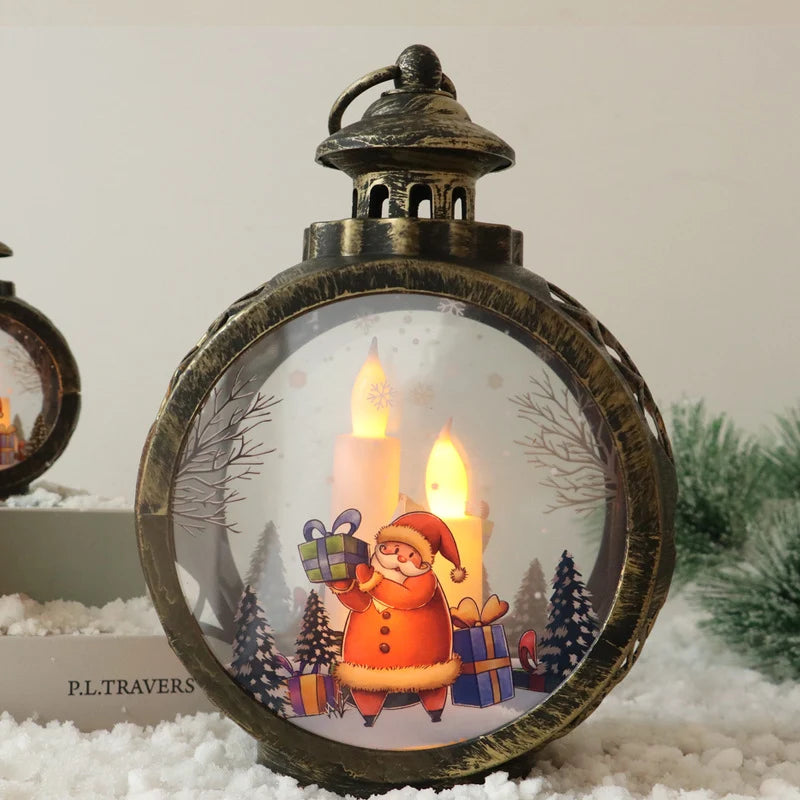Christmas Lantern Flickering LED Battery Free Indoor & Outdoor