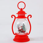 Christmas Lantern Glass & Metal Warm Light