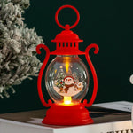 Christmas Lantern Glass & Metal Warm Light