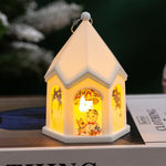 Christmas Lantern House-Shaped Flameless LED Warm Glow