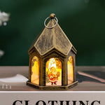 Christmas Lantern House-Shaped Flameless LED Warm Glow