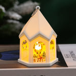 Christmas Lantern House-Shaped Flameless Warm LED