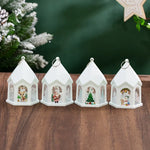 Christmas Lantern House-Shaped Flameless Warm LED
