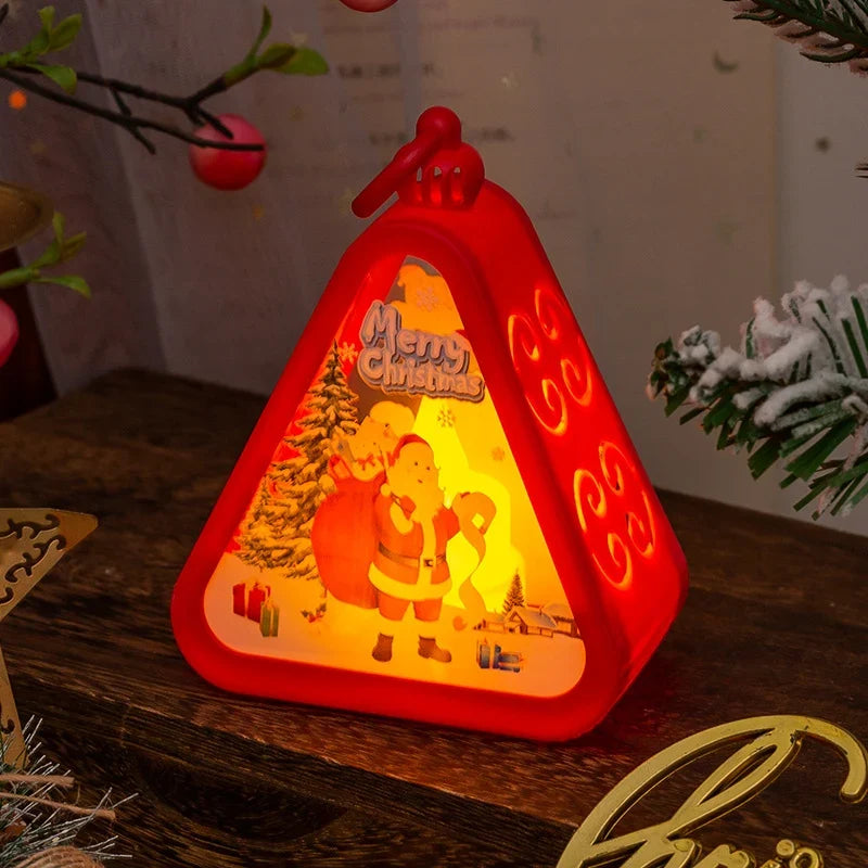 Christmas Lantern House Shaped Warm LED
