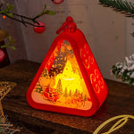 Christmas Lantern House Shaped Warm LED