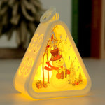 Christmas Lantern House Shaped Warm LED