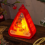 Christmas Lantern House Shaped Warm LED