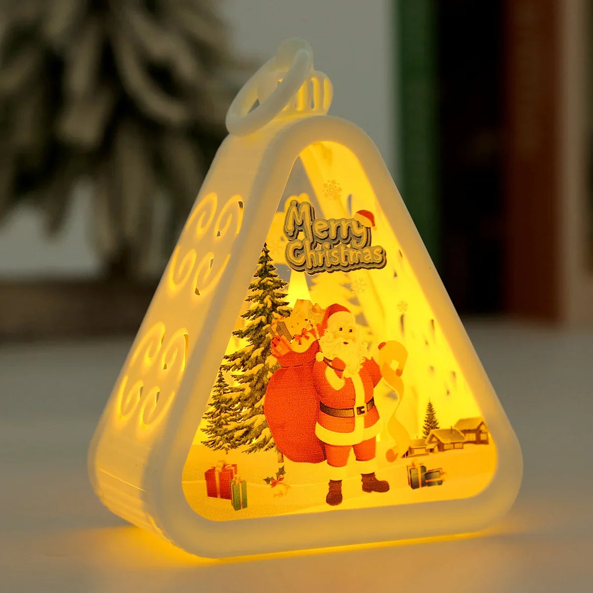 Christmas Lantern House Shaped Warm LED