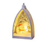 Christmas Lantern Integrated LED Festive Santa Scene