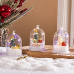 Christmas Lantern Integrated Warm White LED Clear Dome