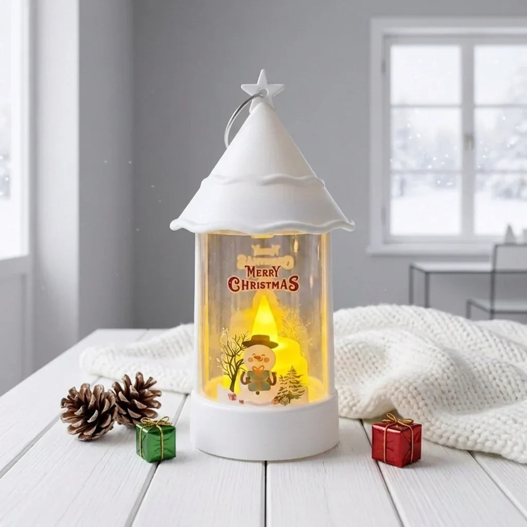 Christmas Lantern LED Festive Motif Lightweight & Portable