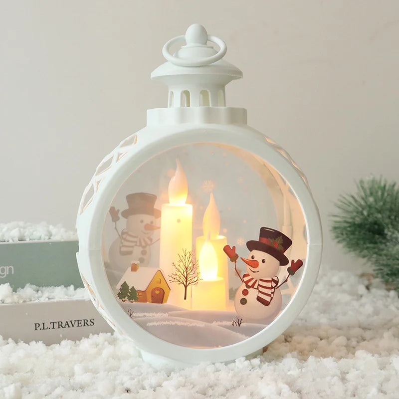 Christmas Lantern LED Flame-Free Weatherproof Indoor & Outdoor