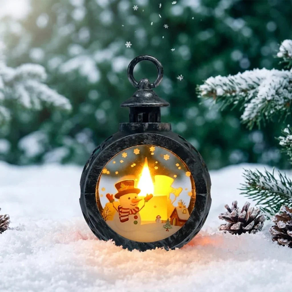 Christmas Lantern LED Flame Simulation Indoor & Outdoor