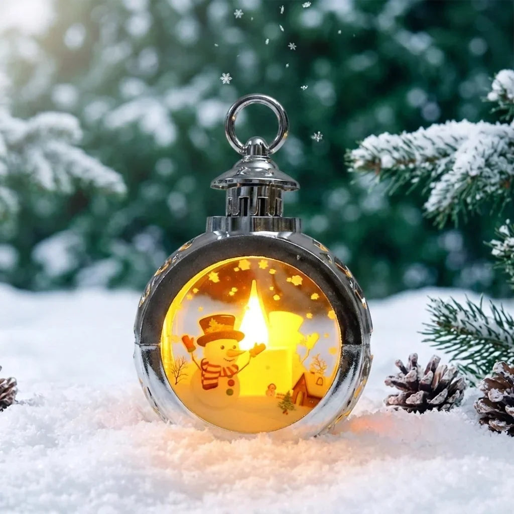Christmas Lantern LED Flame Simulation Indoor & Outdoor