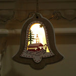 Christmas Lantern LED Soft-Glow Santa Scene
